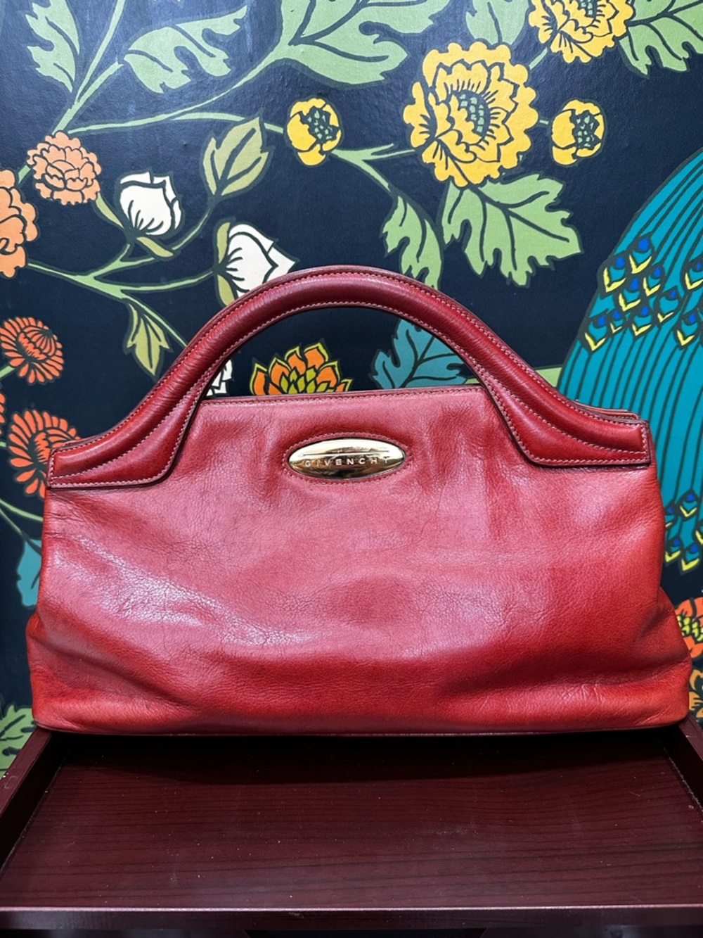 Givenchy SACS Cognac Brown Leather Top Handle Bag - Picture 3 of 13